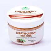 KERATIN CREAMY HAIR MASK - With Goodness Of Caffeine